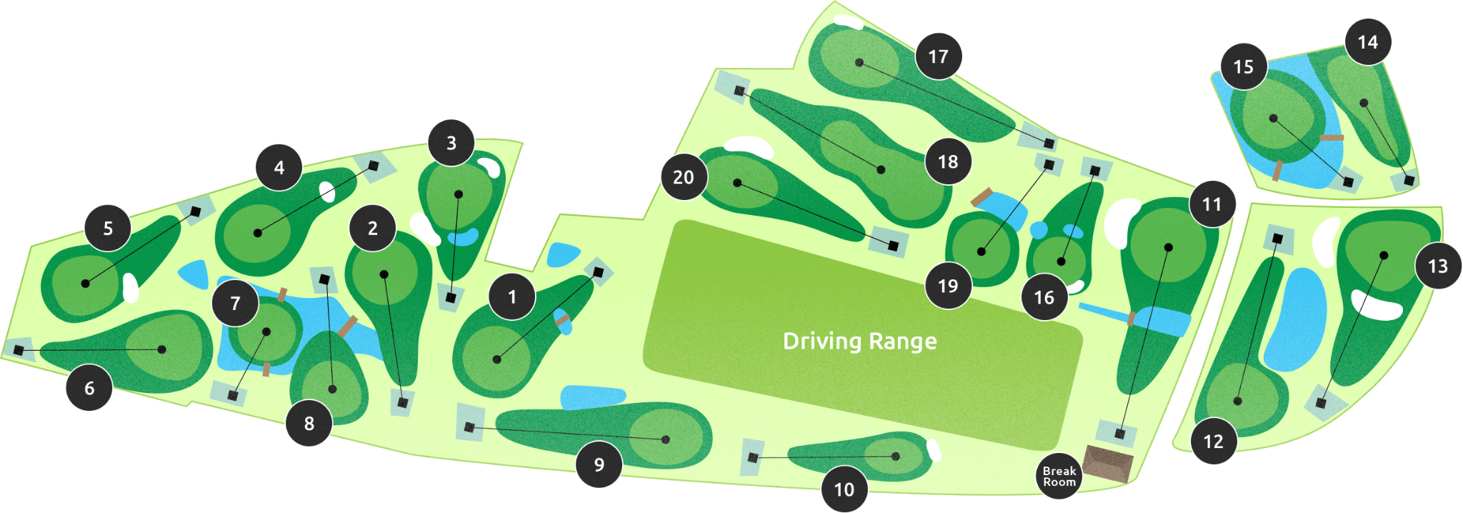 Hamanishi Golf's short course